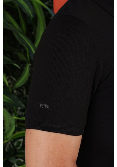 Ts 845 Siyah Spor T-shirt Siyah