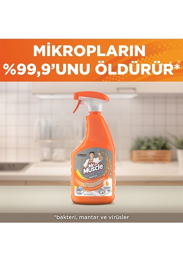 Mr. Muscle Mutfak Yağ Çözücü Sprey Portakal Kokulu 750 ML