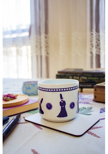 Semazenin Halleri 2 T Kulplu Seramik Kupa Bardak