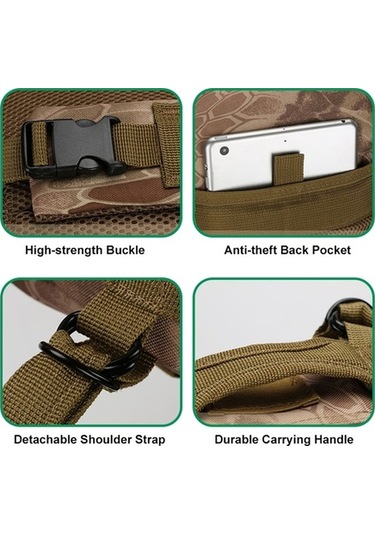 Dancemonkey Açık Hava Taktik Sırt Çantası Molle Saldırı Paketi Kamp Yürüyüş Avc Kamuflaj Kamuflaj