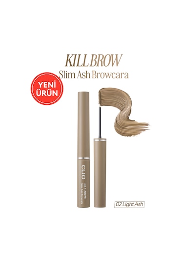 Clıo Kill Brow Slim Ash Browcara 02 Light Ash