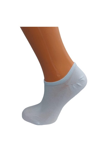 3'lü Kaliteli Modal Patik Kadın Çorap-beyaz Beyaz