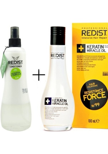Redist Miracle Keratin Resistance Force Saç Bakım Yağı 100 ML + Redist Fön Suyu 400 ML