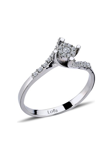 Lova 0,30 Karat Tektaş Görünümlü Pırlanta Yüzük - 1020174