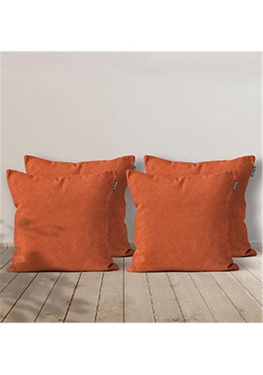 Goccia Kadife Dokulu Kırlent Kılıfı 4'lü Kiremit - 1984