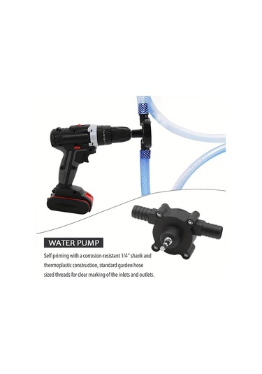 Chuangyinshop Portable Hand Drill Water Pump Centrifugal Suction Attachment For Garden Aquarium Water Transfer