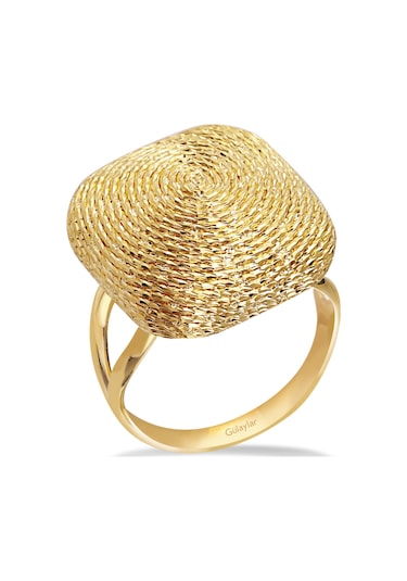 Gülaylar Altın 22 Ayar Sarı Altın Salyangoz Yüzük