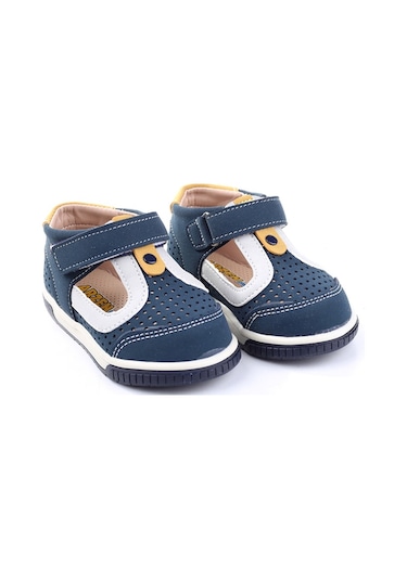 Papuçsepeti 2878 Erkek Bebek İlkadım Ortopedik Ayakkabı Sandalet 001