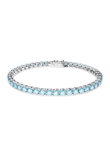 5648929 Swarovski Bilezik Matrix:bracelet M Aqua/rhs L