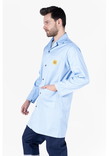 Antistatik Önlük Esd Mavi