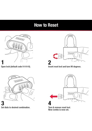 Master Lock 175lh Kendi Şifreli Kilidiniz Pirinç Kaplama 5,4 Cm A