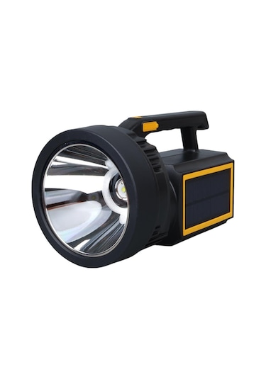 Powermaster W5193 Solar Şarjlı El Feneri Uzun Mesafe Işıldak Şeffaf