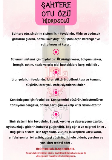 Şahtere Otu Özü Fumaria Officinalis Hidrosolü 250 Ml %100 Saf