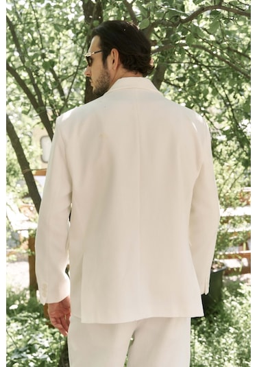 Bohemai Ayyubay Erkek Blazer Ceket - Ekru Ekru