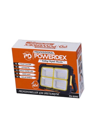 Şarjlı Yağmur Suyu Geçirmez 2 Renk Seçenekli Kamp Lambası Pd-5050 Çok Renkli