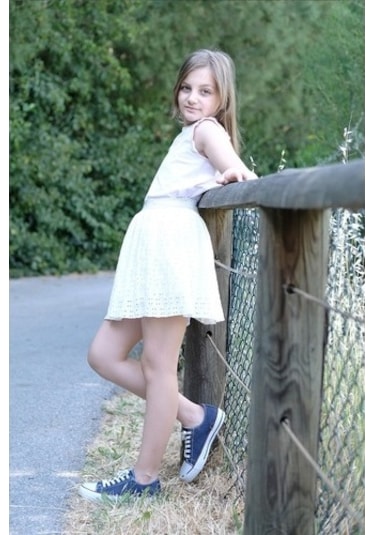 Kolsuz Fırfırlı Pamuklu Tişört Pudra Pembe Nanna Fashion 2022-G-0