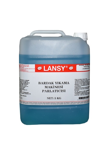 Lansy Bardak Yıkama Makinesi Parlatıcısı 5 KG