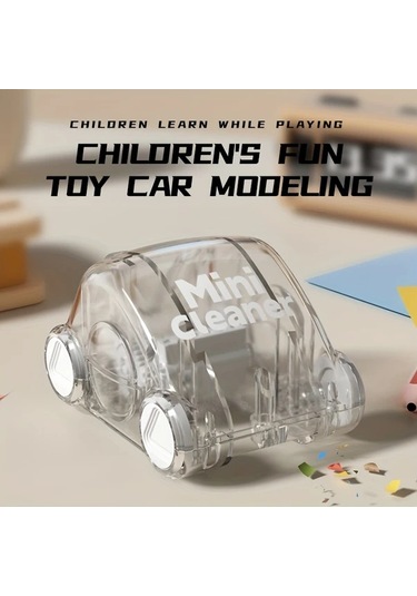 Hightower Mavi Mini Manuel Basmalı Kompakt Temizlik Arabası Küçük Depolama Hazneli