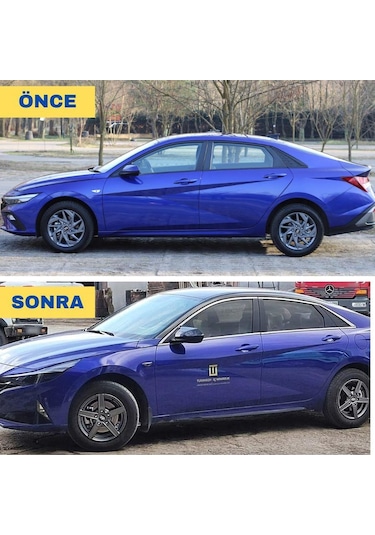 Hyundai Elantra Krom Cam Çerçevesi Set 2020- 12 Parça