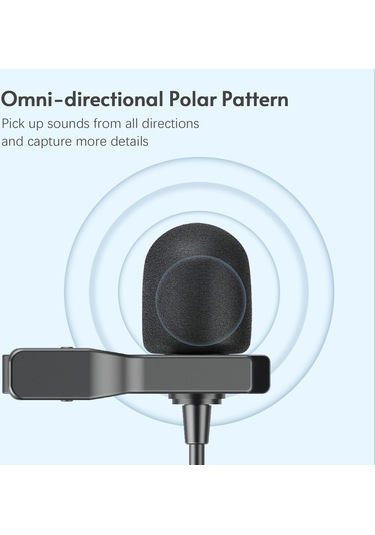 Boya By-m1s Yükseltilmiş Yaka Mikrofonu Çok Yönlü Kondenser,siyah