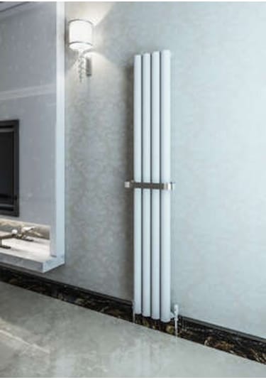 Warma Ula Dikey Alüminyum Radyatör 275x1800 Pütürlü Beyaz Ral 9016