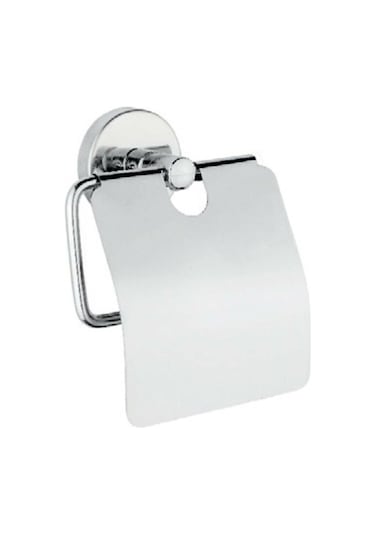 Ahlez Dolce Paslanmaz Kapaklı Kağıtlık Yuvarlak Havluluk Seti Krom