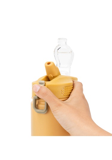 Tyeso Active Color Vakumlu Termos Paslanmaz Çelik Pipetli 600 ML Beyaz