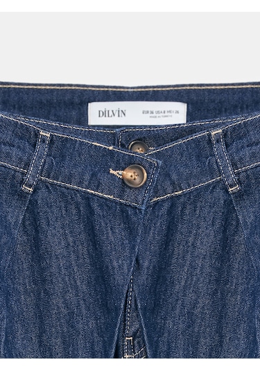 Dilvin 72314 Pamuk Baggy Pantolon-lacivert 34