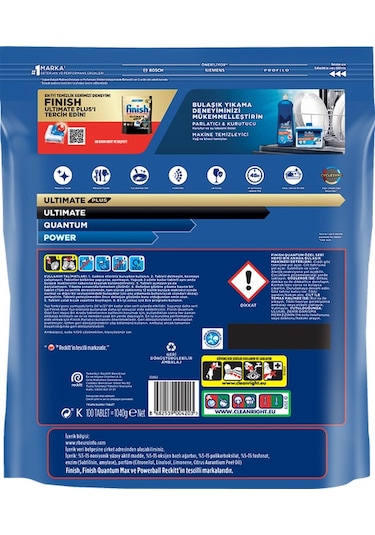 Finish Quantum Powerball Özel Seri Bulaşık Makinesi Deterjanı 100 Tablet