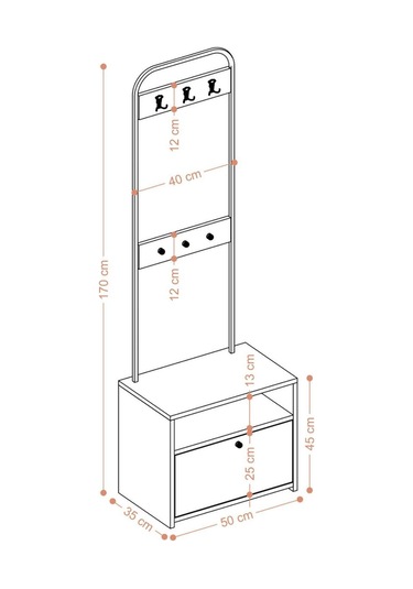Decormet Quinn Vestiyer Dec0094 Safir