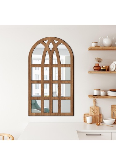Suntek Kemerli Bölmesi Ayna Duvara Monte Dekoratif Akrilik Camı Kahverengi