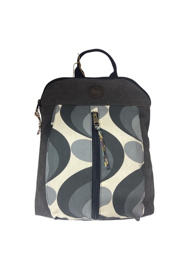 Vintage Kanvas Renkli Otantik Günlük Gezi Seyahat Sırt Çantası Lucas Bag 30 Cm X 37 Cm Siyah