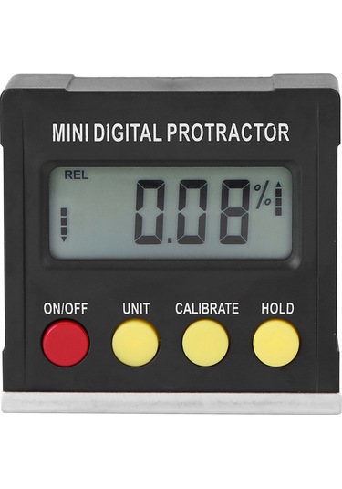 Moveevo Kompakt Dijital Açı Ölçer - Yüksek Hassasiyetli Manyetik Eğim Ölçüm Cihazı