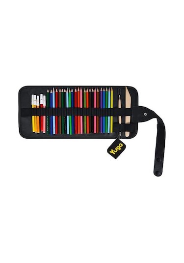 Yuga Suni Deri 36 Gözlü Rulo Kalemlik