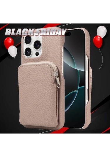 Hightower Galaxy A06 Pembe Yapay Deri Fermuarlı Cüzdanlı Anti Düşme Kılıf