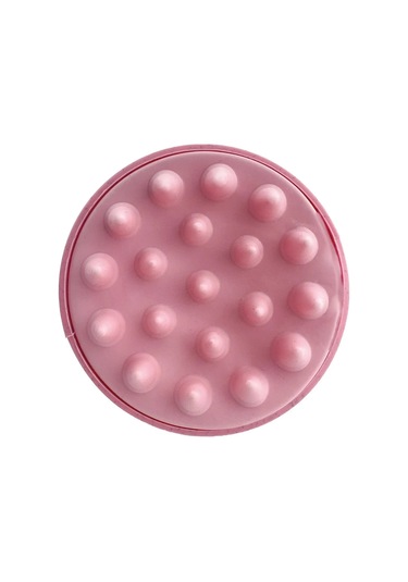 Slikon Saç Masaj Fırçası Şampuan Tarağı Pembe