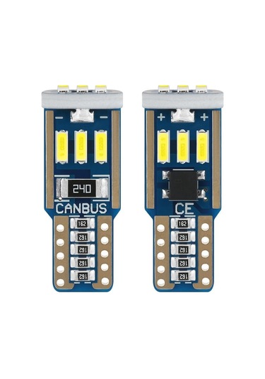 Dekoratif Led Ampul T10 24smd 12v Çift Turuncu / Laam861
