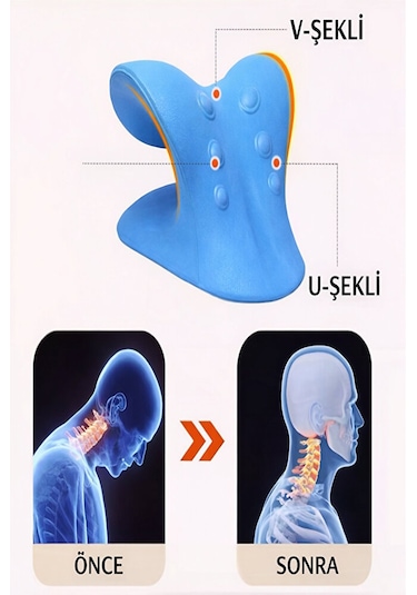 Boyun Düzeltici Aparatı C Şekilli Ergonomik Boyun Ve Omuz Rahatlatıcı