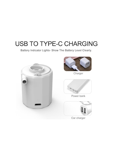 Moveevo Outdoor Mini Hava Pompa: Hava Kompresörü Ve 400 Lumen Işık Fonksiyonuyla 3.5 Kpa Basınç