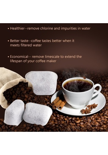 Ulzyvf Keurig Kahve Makinesi İçin 12'li Aktif Karbonlu Su Filtresi Paketi Beyaz Beyaz