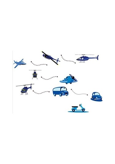 Uçak Uçak Duvar Sticker Çevre Koruma Su Geçirmez Taşınabilir Ev Dekorasyonu Vinil Çocuk Odası Çıkartması 80 105 Cm Şeffaf