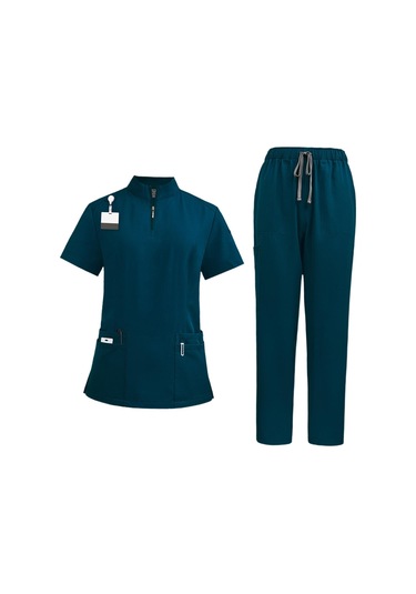 Suntek Hemşirelik Ovma Seti Üst Ve Güzellik Xl-mavi-yeşil