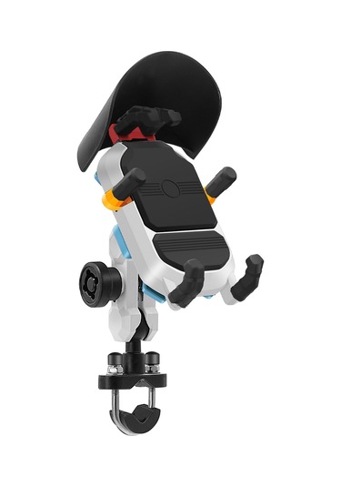 Wezone Su Geçirmez, Çalıntıya Karşı Koruma, 360 Dönebilen Motosiklet Telefon Tutucu - 3.5-6.5 İnç Telefonlar İçin Siyah