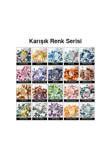 Mühür Mumu 50 Davetiye Için 150 Boncuk Model: 34 Kestane