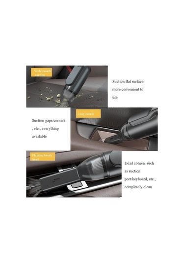 Wondernest Sones Siyah Pa 13000 Tv Kablosuz Araç Süpürgesi Siyah