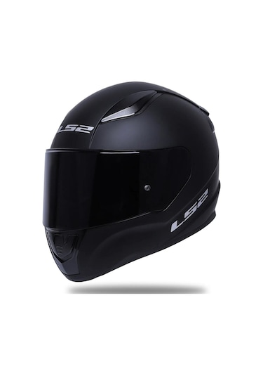 Ls2 Rapid Siyah Vizörlü Kapalı Motosiklet Kaskı Mat Siyah