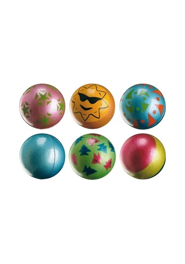 Ferplast Sert Kauçuk Neon Top Köpek Oyuncağı 6 CM