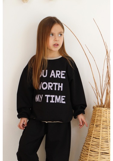 2 Li Takım Baskılı İki İp Siyah