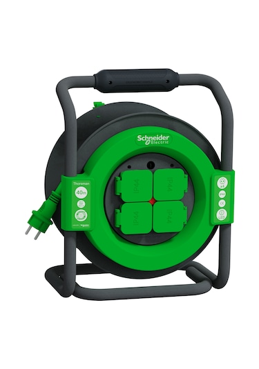 Schneider Thorsman Pro Kablo Makarası IP44 HO7RNF 3G1.5 40MT Kablo Topraklı - IMT33158