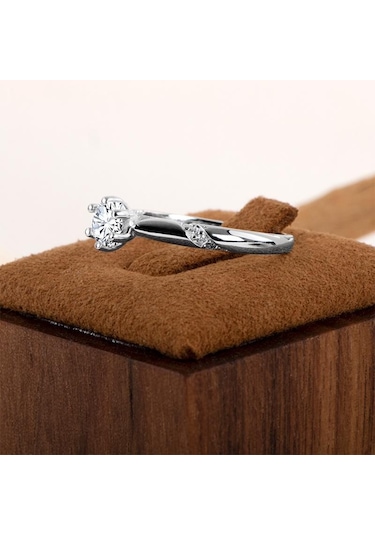 Yeşil Bague Ringen Gerçek 1.0 Karat Mozanit Pırlanta Yüzük Kadınlar Için Güzel Takı 925 Ayar Gümüş Nişan Düğün Bayan Anillo